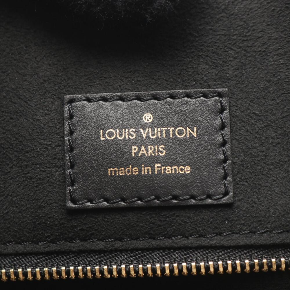 Louis Vuitton Fold Tote Noir Black Wine Cream Handbag Black Bordeaux Red - Picture 4 of 7